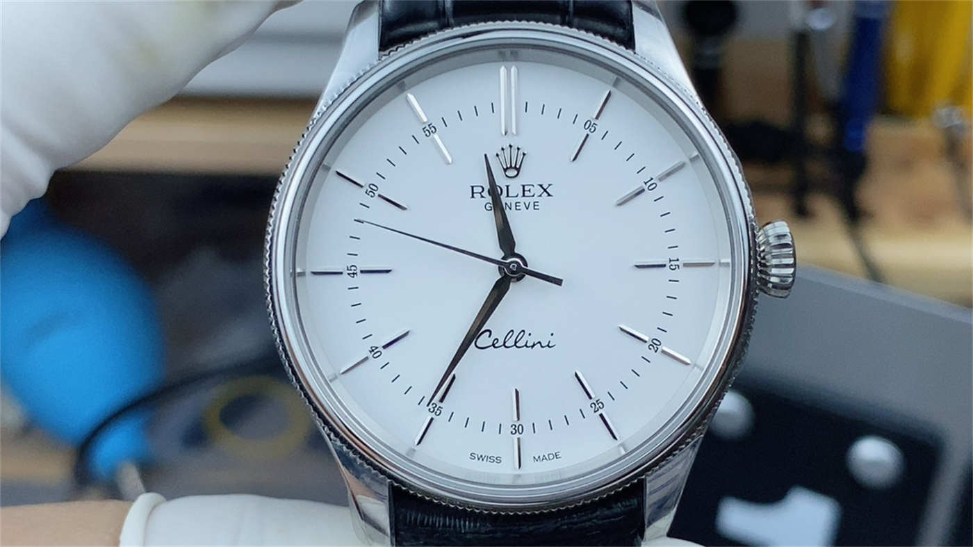 Rolex Cellini White Gold Replica – M50509-0017 Classic Dress Watch - clean factory product image 2