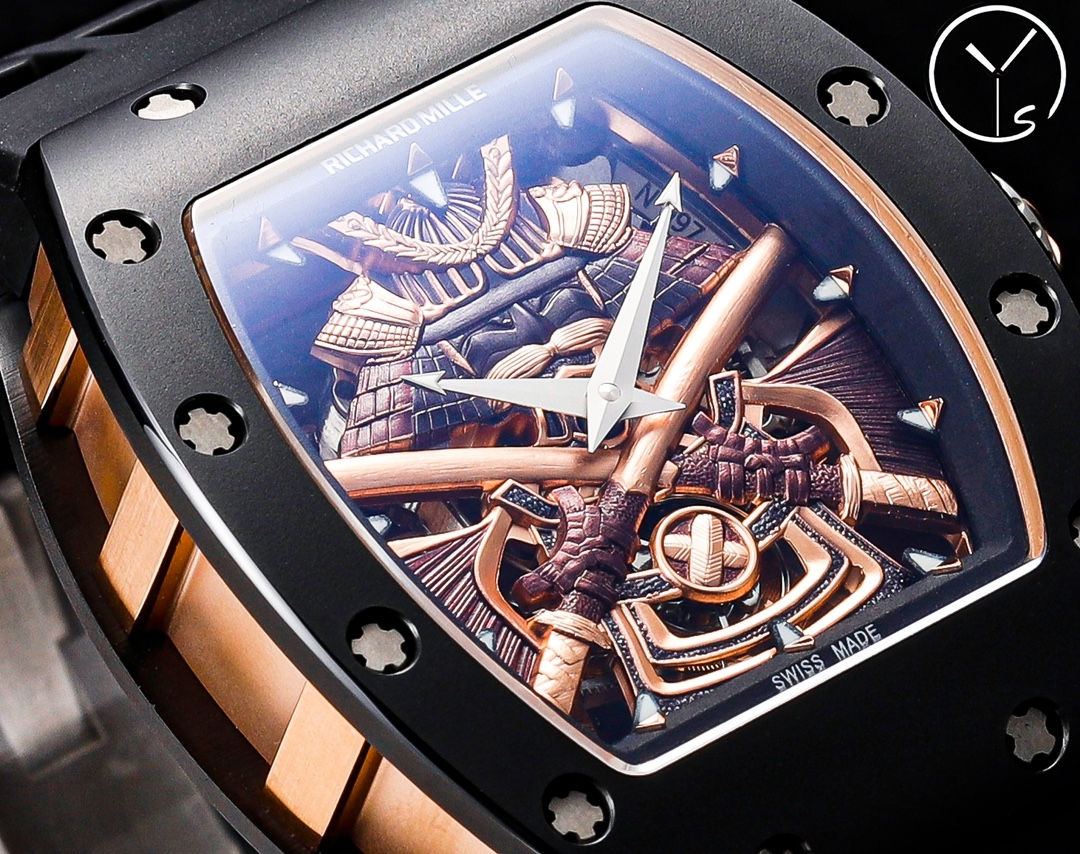 Richard Mille RM47 Replica – Real One-Piece Tourbillon Titanium “Black Knight” Watch - clean factory product image 3