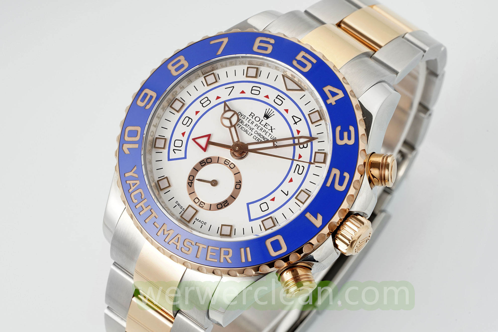 KF Factory Rolex Yacht-Master II 116681 Mercedes Hands Two-Tone Everose Gold &amp; Steel 44mm Regatta Chronograph Watch - clean factory product image 3