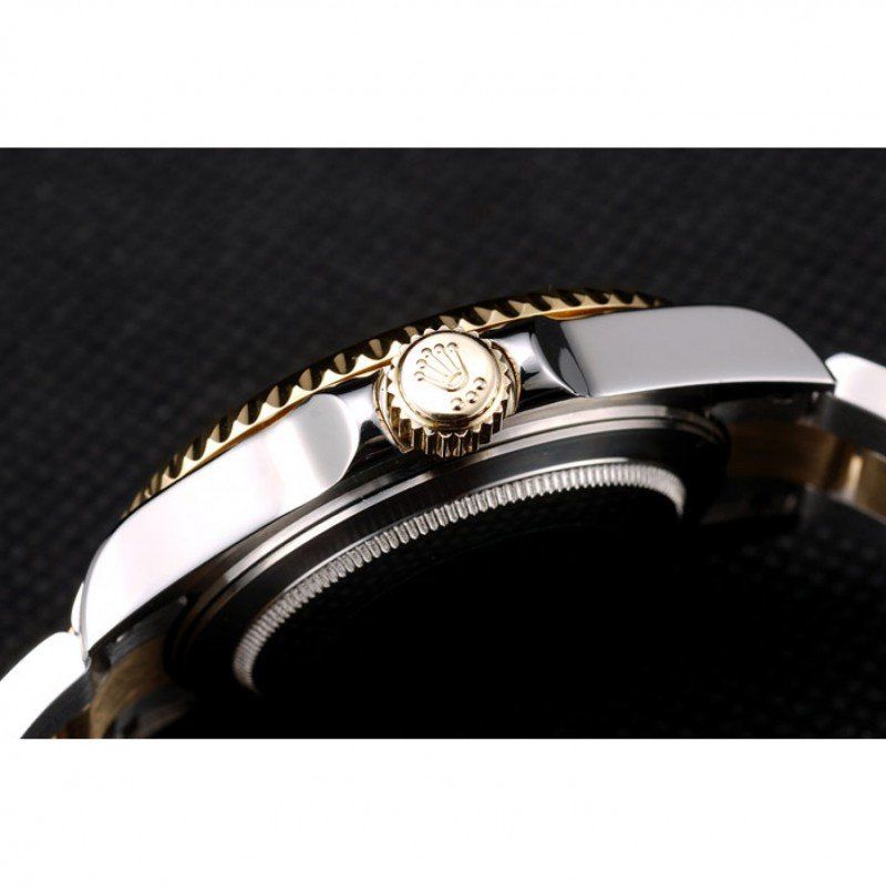 Replica Rolex GMT Master II Gold Colored Ceramic Bezel Brown Dial Watch - View 10