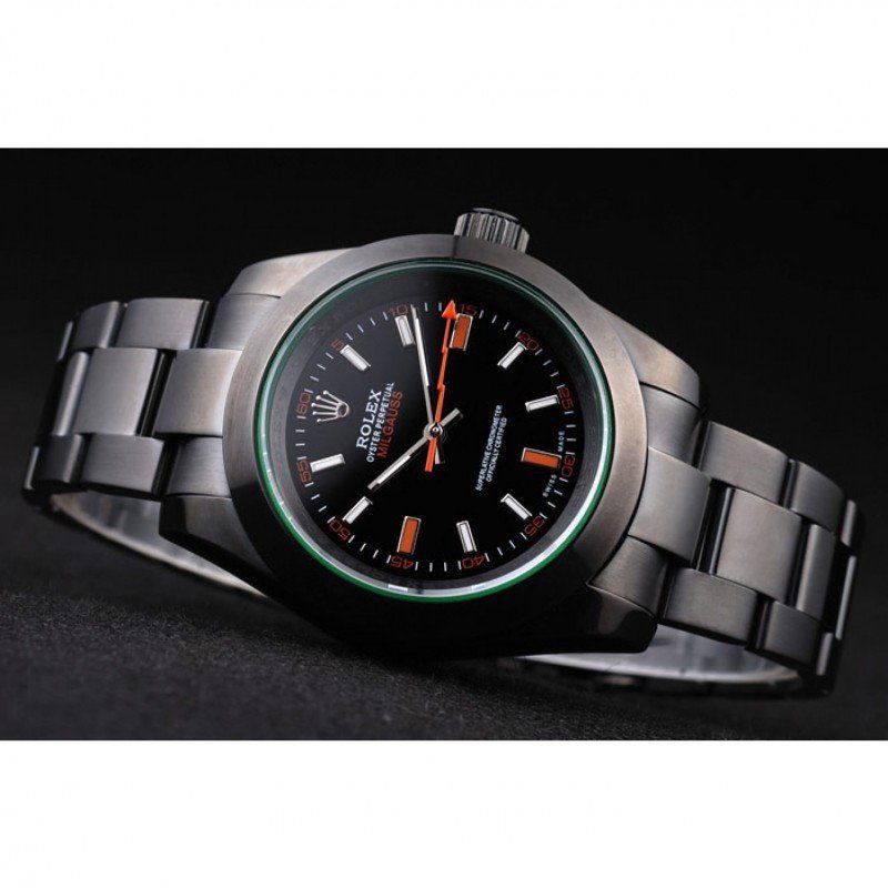 Replica Rolex Milgauss Pro-Hunter Tinted Green Saphire Black Dial PRL05090290 - View 5