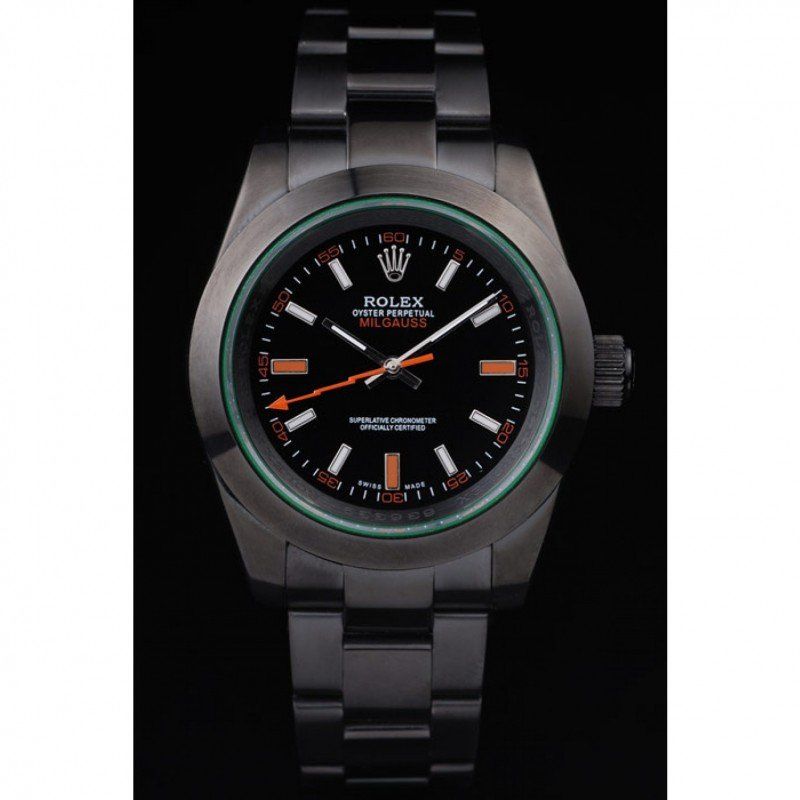 Replica Rolex Milgauss Pro-Hunter Tinted Green Saphire Black Dial PRL05090290 - View 2