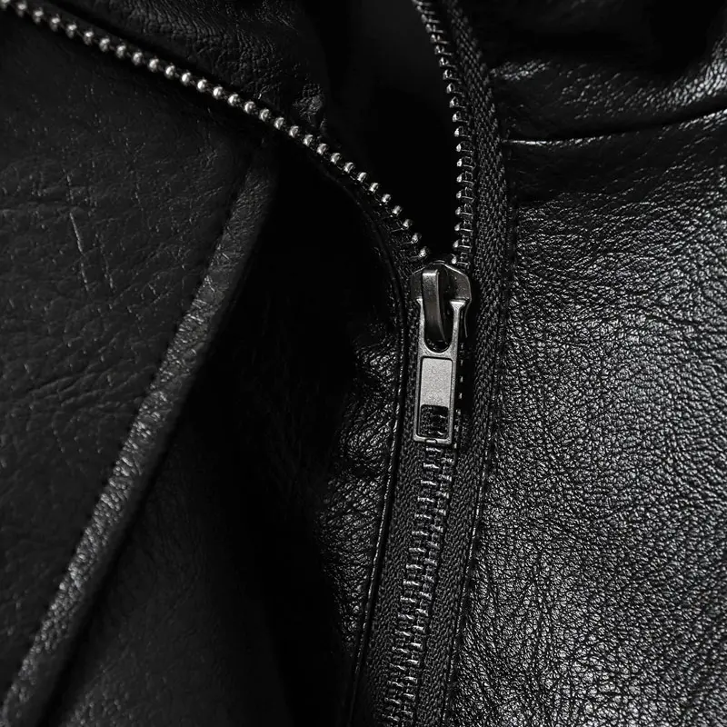 Women's Stand Collar Faux Leather Jacket, Streetwear Casual Style Outerwear Long Sleeve Coats for Spring & Fall, Waterproof & Windproof Clothes for Daily Wear, Oversized Jacket, Casual Fashionable Outerwear, Casual Collared Outerwear