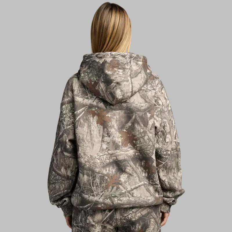 Camo Zip Hoodie Mega Full Zip Soft Fleece