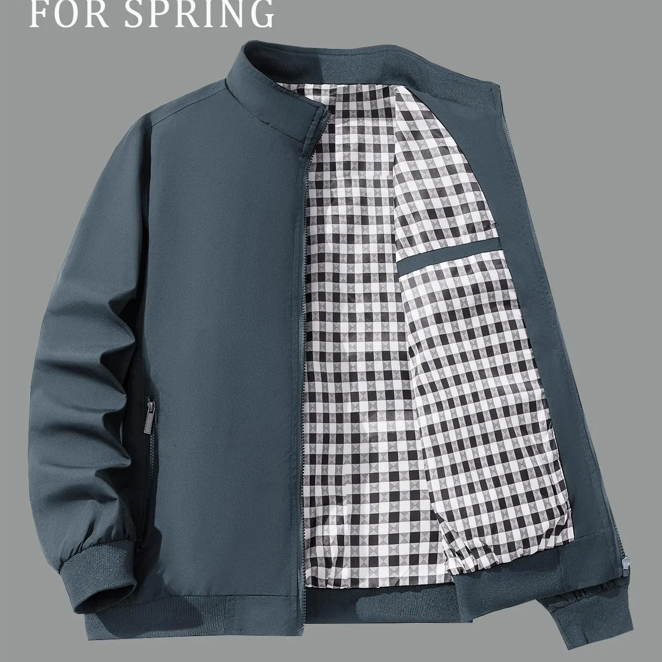 Men's Thick Thermal Lined Fleece Zip Up Jacket - Casual Short Outerwear