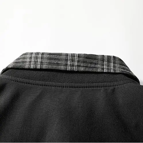 Men's Vintage Plaid Brown Jacket Workwear Lapel Coat