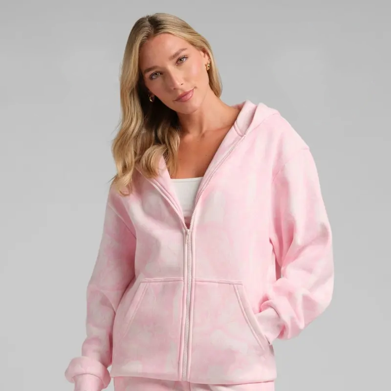 Camo Zip Hoodie Mega Full Zip Soft Fleece