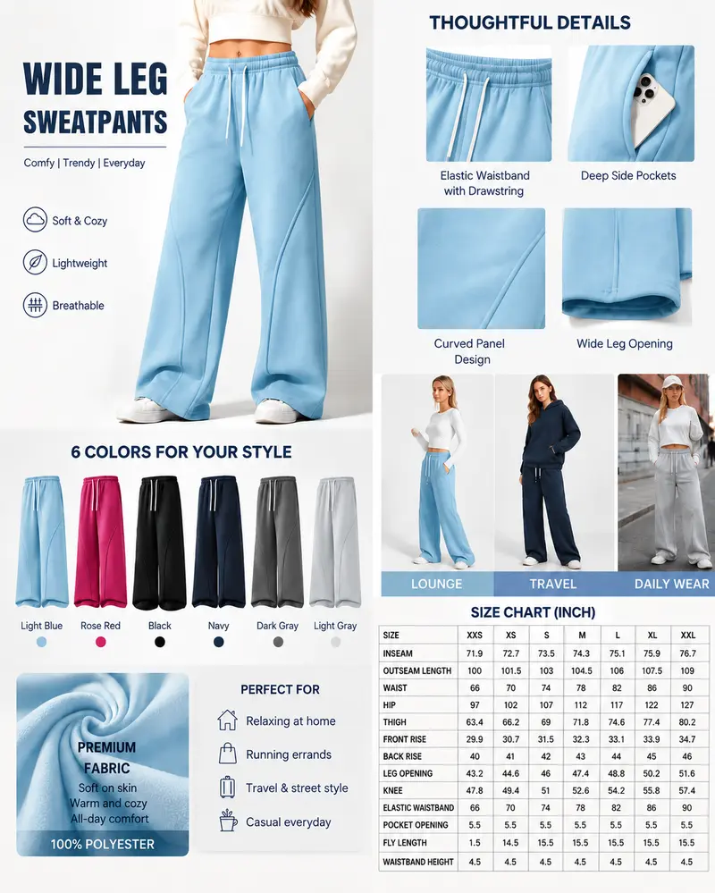 Women's 3-piece athletic sweatpants set perfect for active lifestyles running fitness yoga training and casual stylish outfits