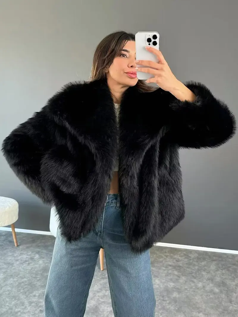 Versatile daily wear faux fur jacket perfect for everyday use combining functionality with fashion office and casual