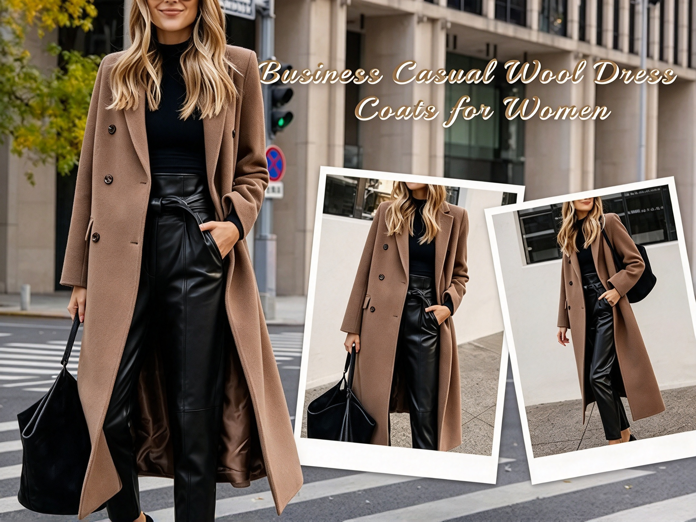 Fall dress jackets and warm winter wool trench coat for women long wool coat keeping comfortable and elegant from autumn through deep winter