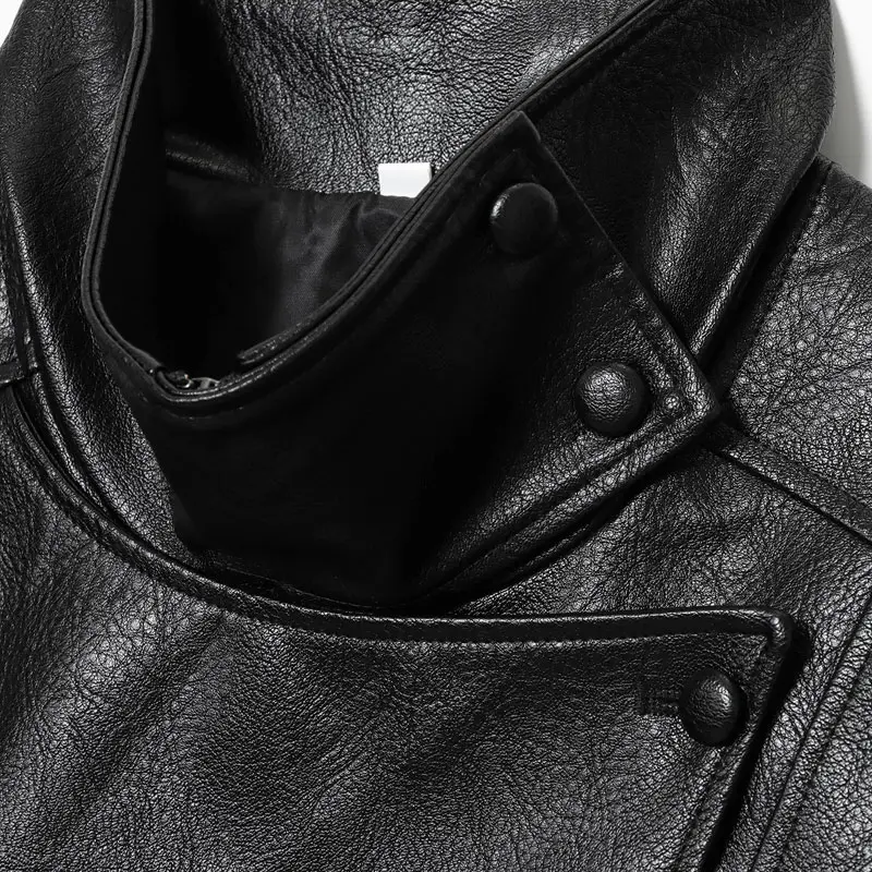 Women's Stand Collar Faux Leather Jacket, Streetwear Casual Style Outerwear Long Sleeve Coats for Spring & Fall, Waterproof & Windproof Clothes for Daily Wear, Oversized Jacket, Casual Fashionable Outerwear, Casual Collared Outerwear