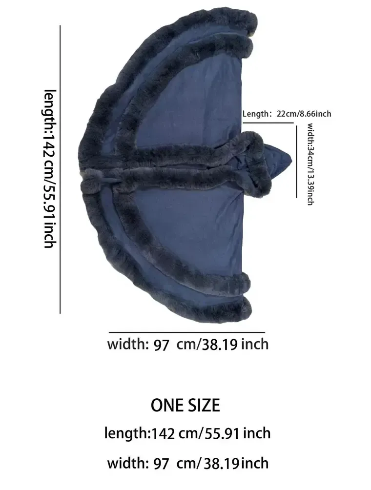 High quality faux fur hooded cape shawl premium animal friendly warm cozy luxury feel