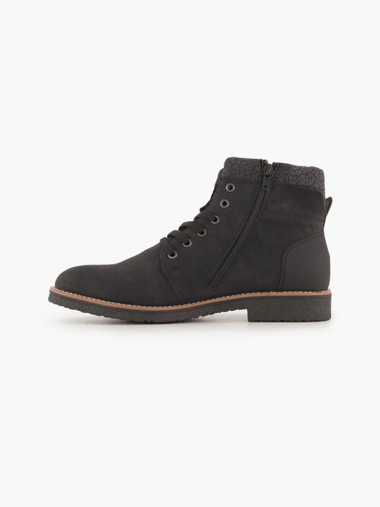 Rieker Schnürboots – Schwarz