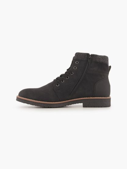 Rieker Schnürboots – Schwarz