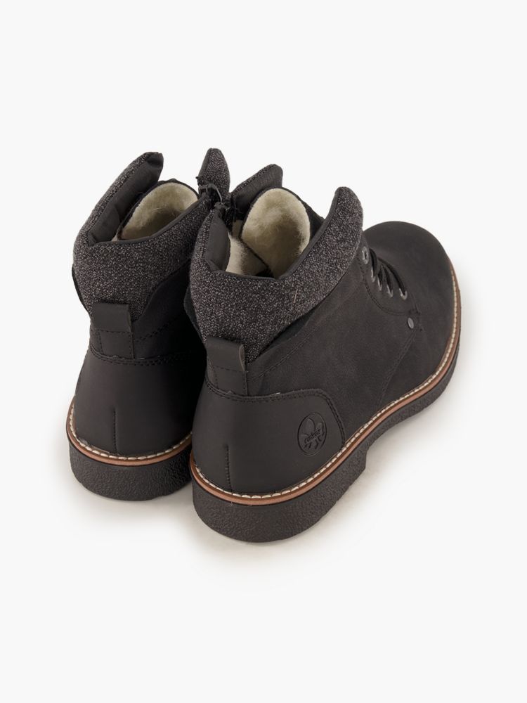 Rieker Schnürboots – Schwarz