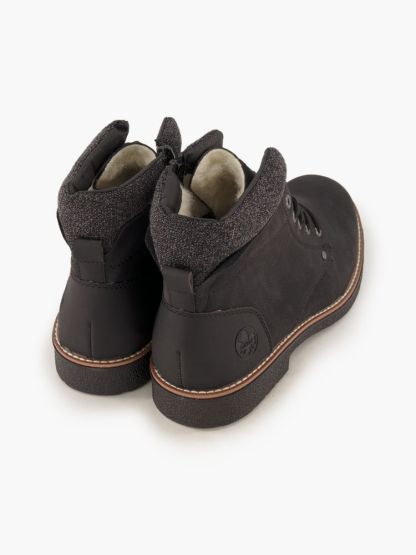 Rieker Schnürboots – Schwarz