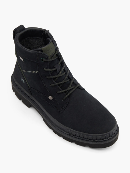 MUSTANG Schnürboots – Schwarz