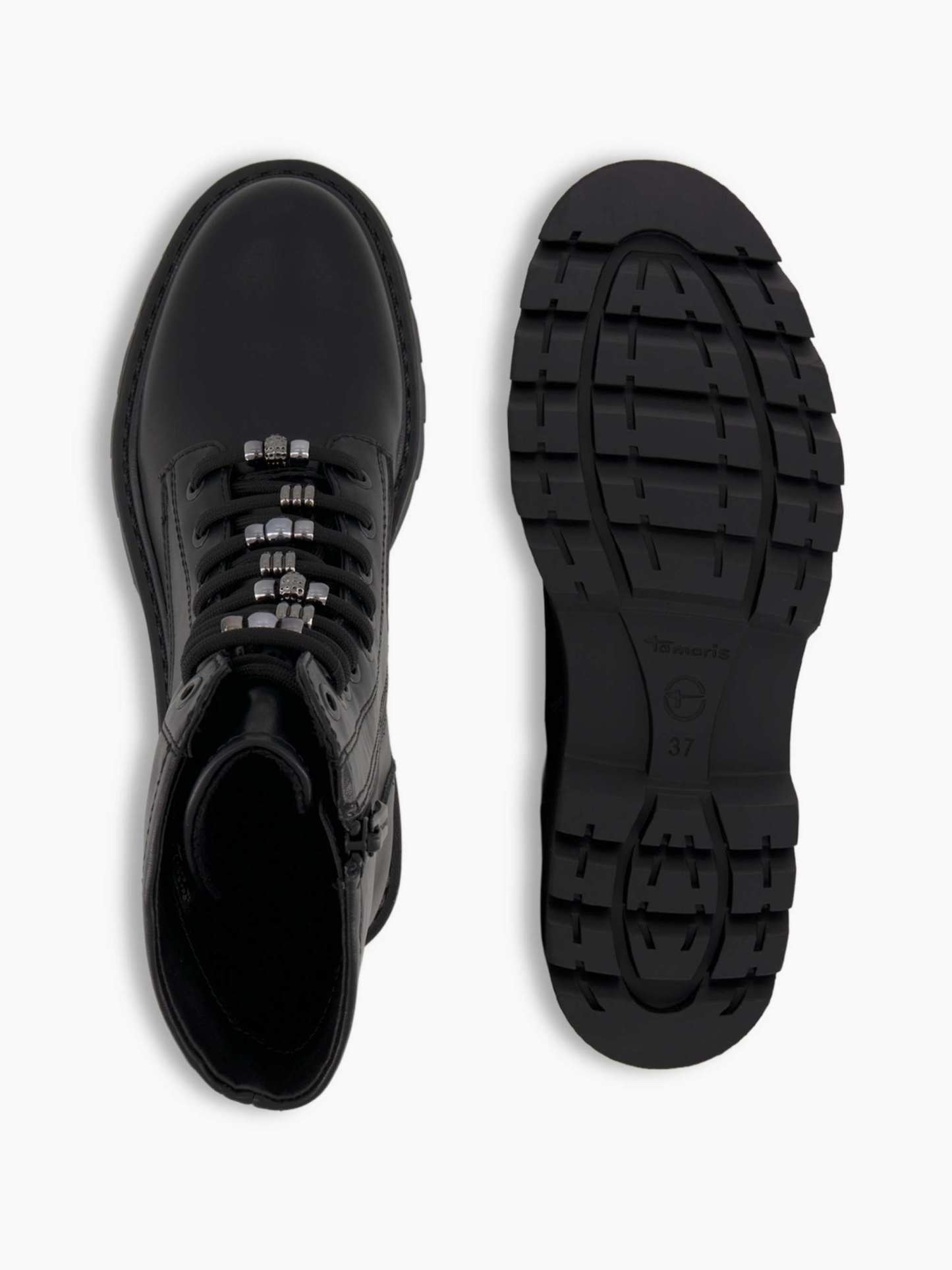 Tamaris Schnürboots – Schwarz – Schwarz
