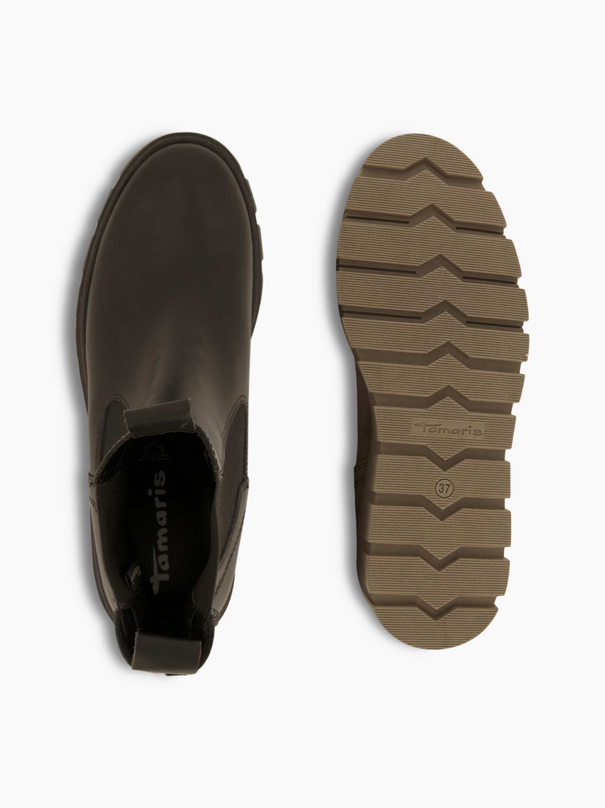 Tamaris Chelsea Boot – Taupe – Schwarz