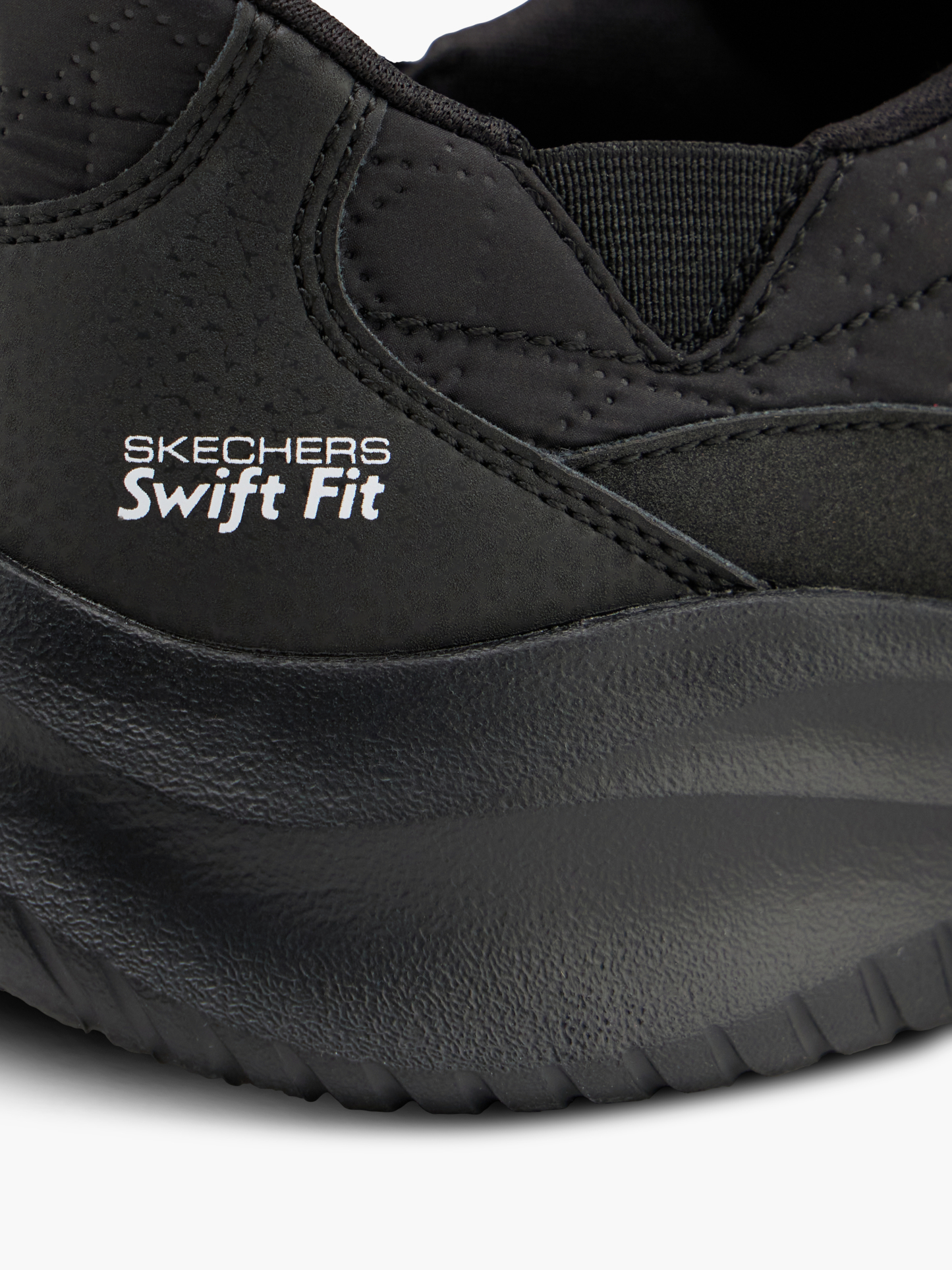 Skechers SWIFT FIT COZY FIT Slip-Ons – Schwarz