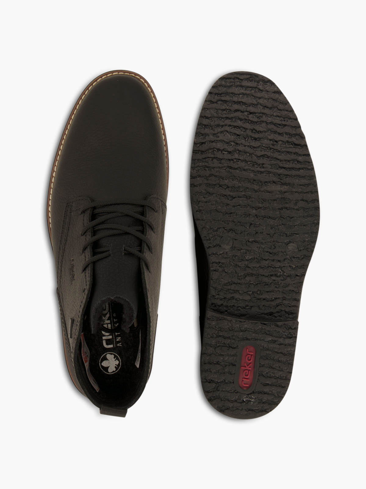 Rieker Schnürboots – Schwarz