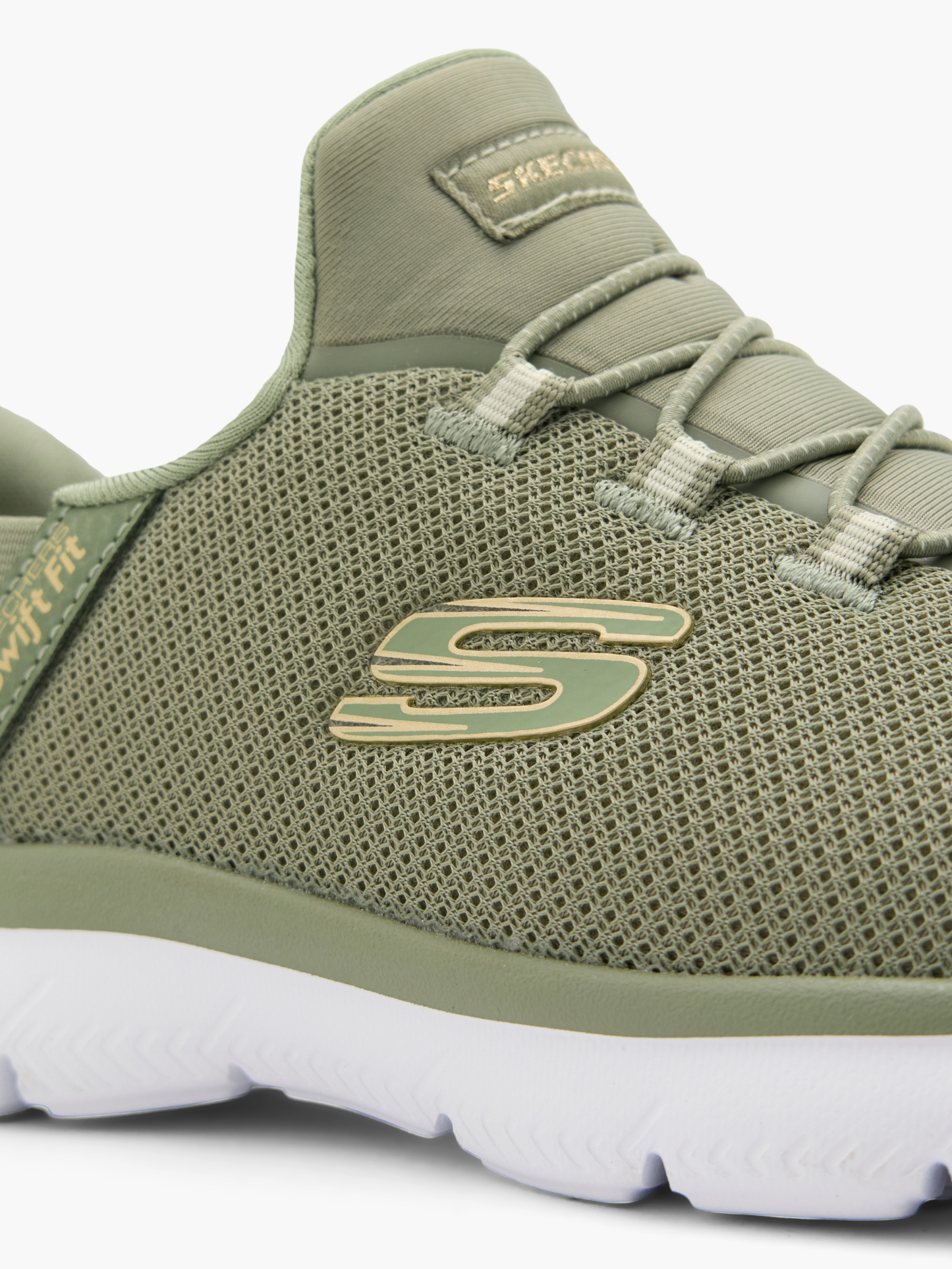 Skechers PURE GENIUS SWIFT FIT Slip-Ons – Olive
