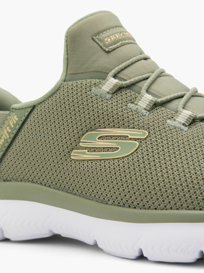 Skechers PURE GENIUS SWIFT FIT Slip-Ons – Olive