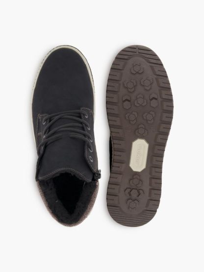 Rieker Schnürboots – Schwarz