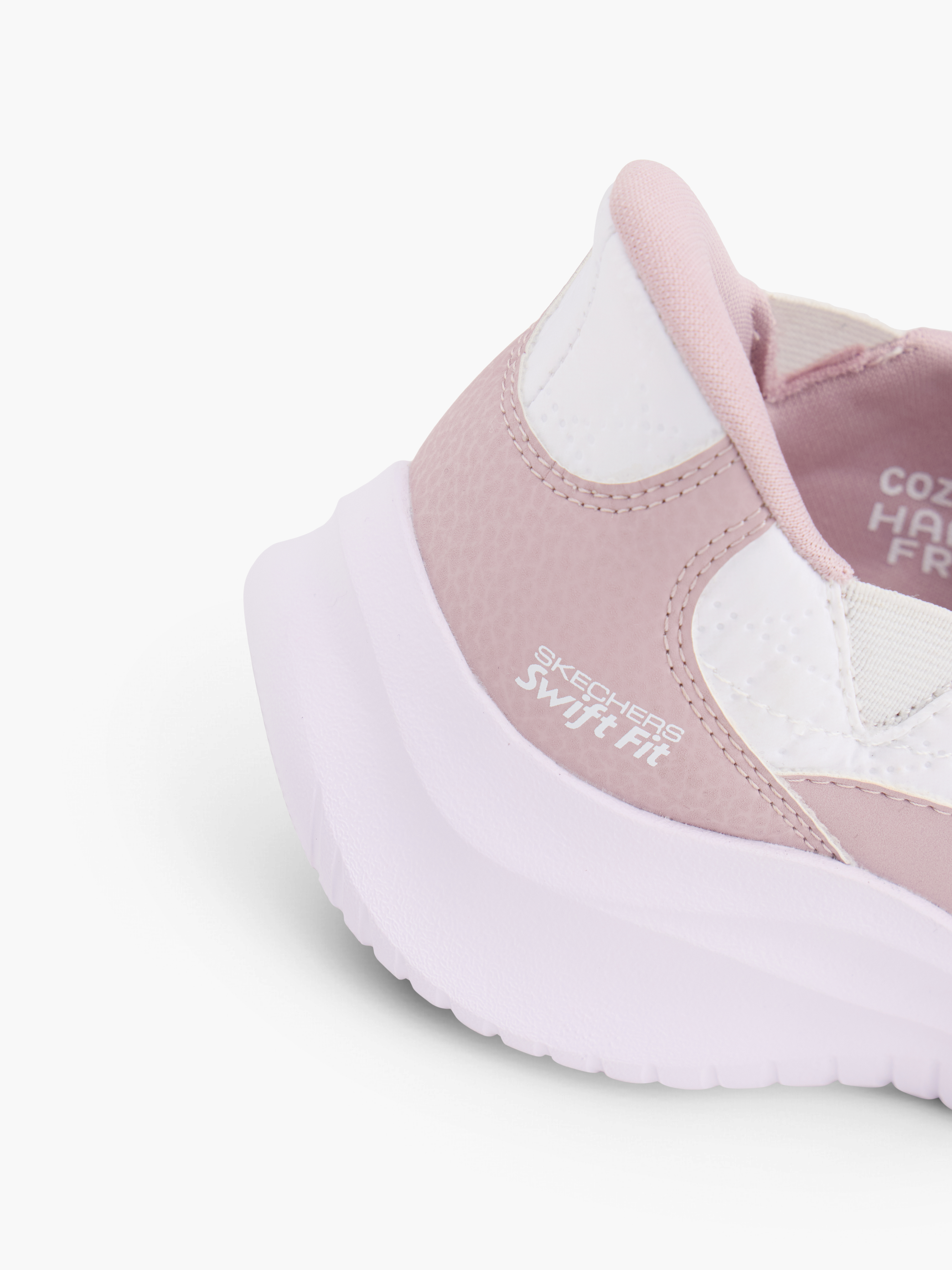 Skechers SWIFT FIT COZY FIT Slip-Ons – Weiss