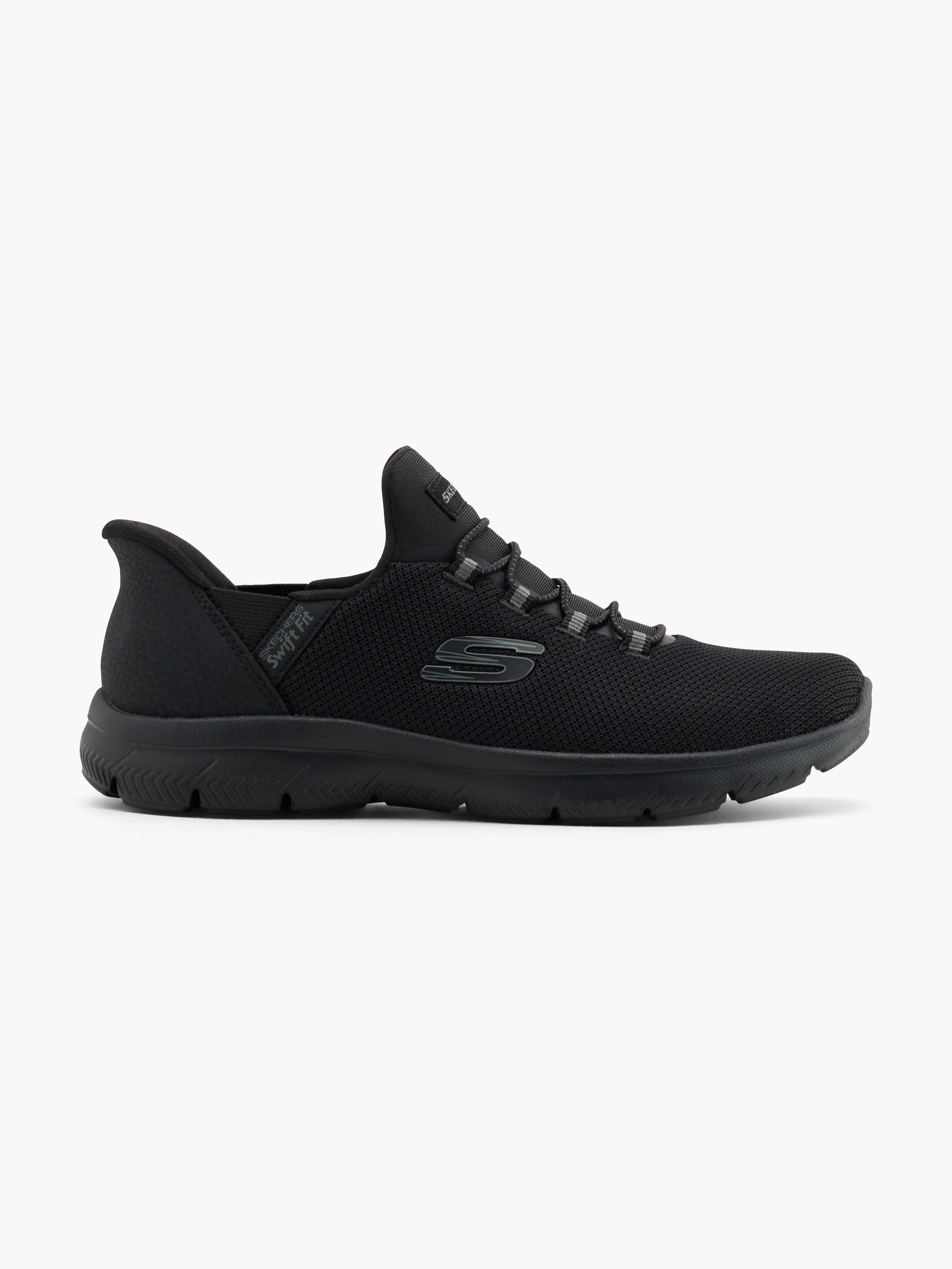 Skechers PURE GENIUS SWIFT FIT Slip-Ons – Schwarz