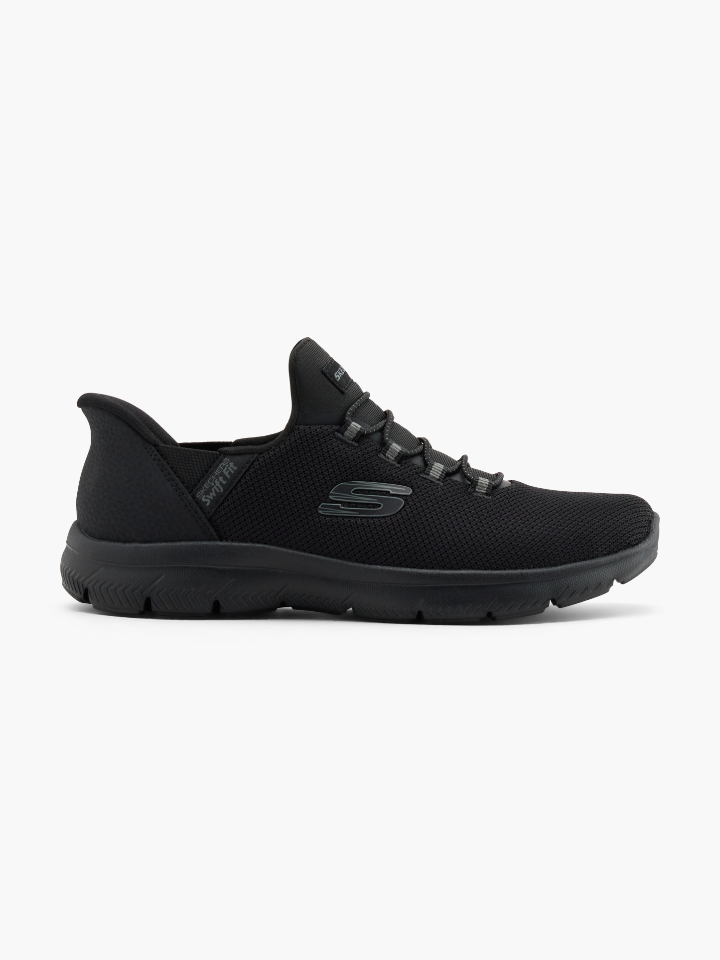 Skechers PURE GENIUS SWIFT FIT Slip-Ons – Schwarz