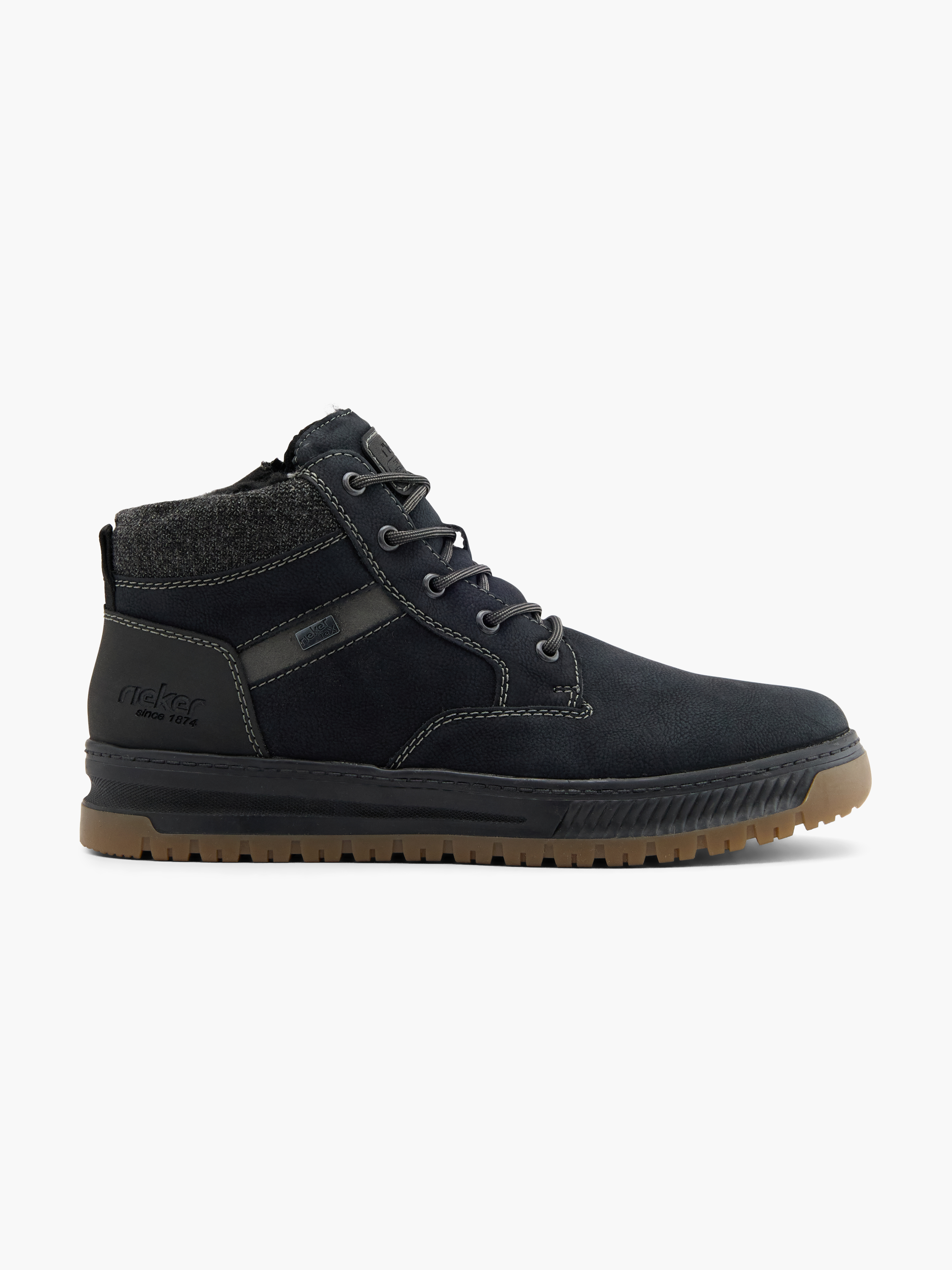 Rieker Schnürboots – Schwarz