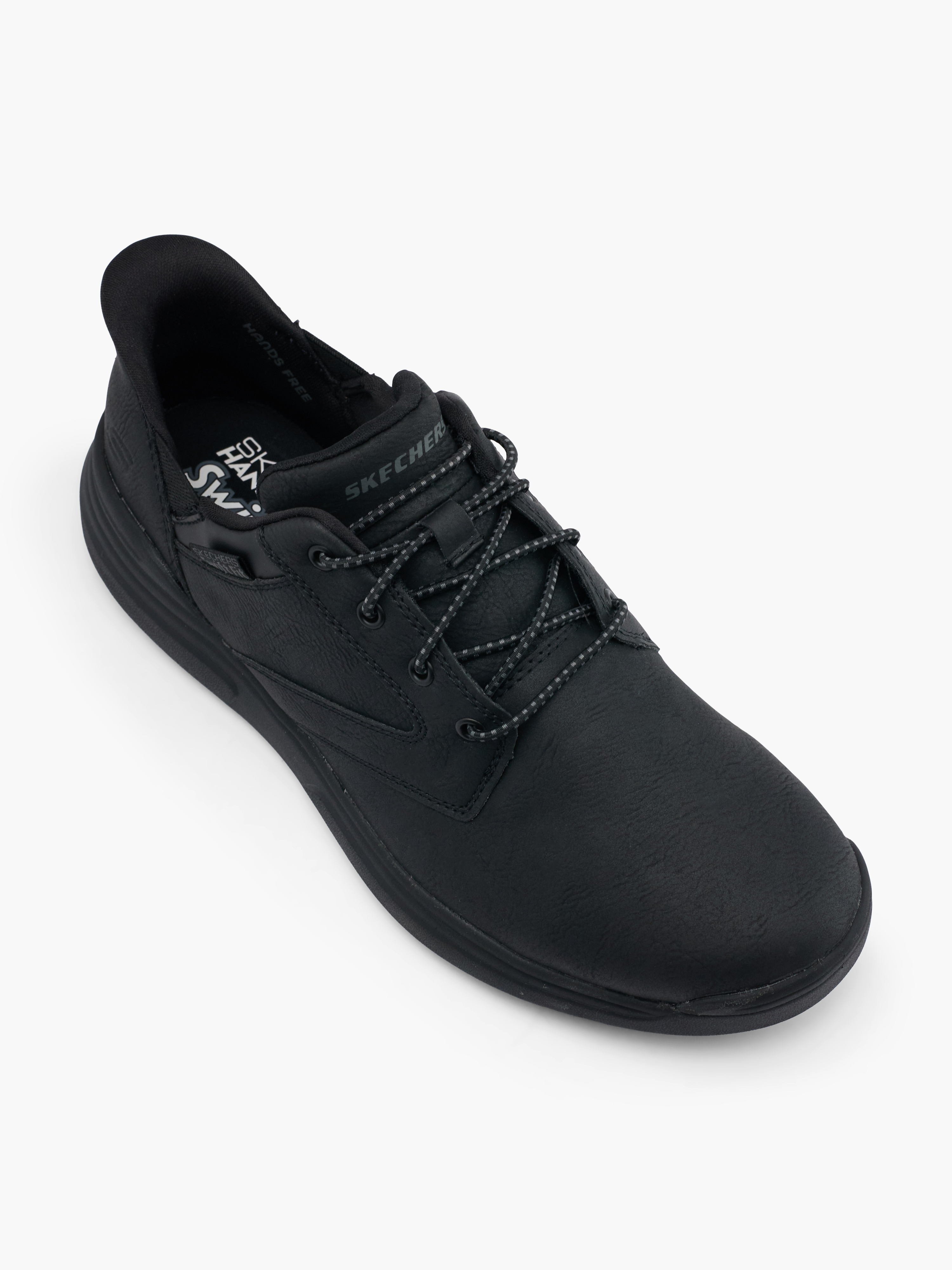 Skechers TOMAH SWIFT FIT Slip-Ons – Schwarz