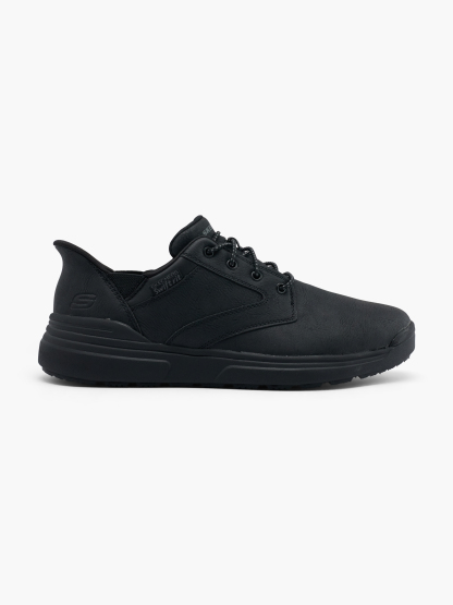 Skechers TOMAH SWIFT FIT Slip-Ons – Schwarz