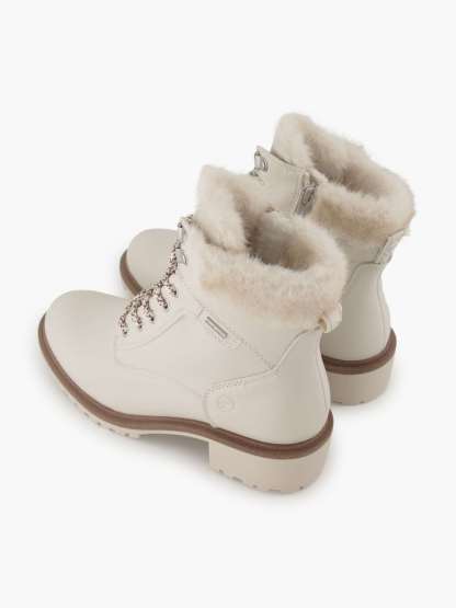 Tamaris Schnürboots – Beige – Creme