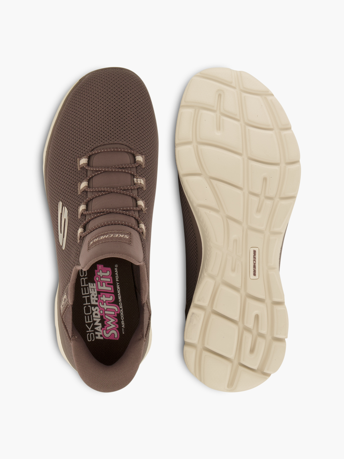 Skechers PURE GENIUS SWIFT FIT Slip-Ons – Braun