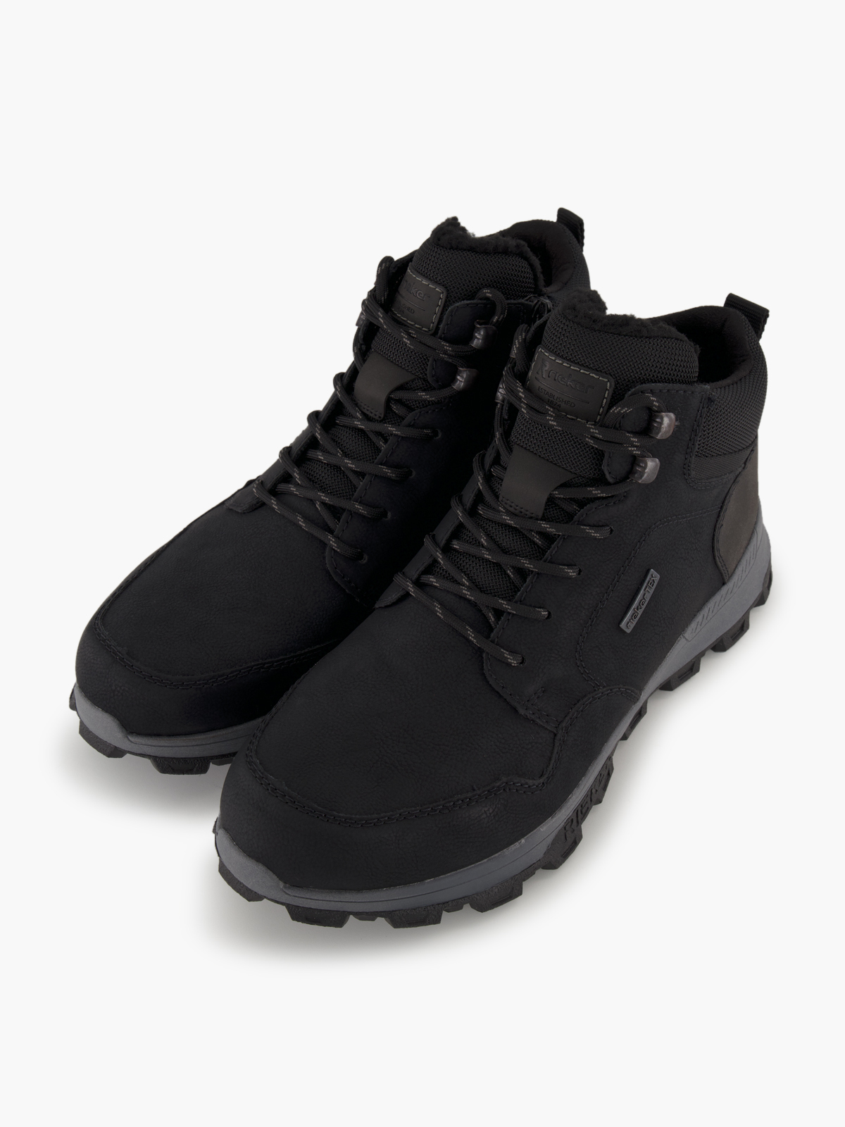 Rieker Schnürboots – Schwarz