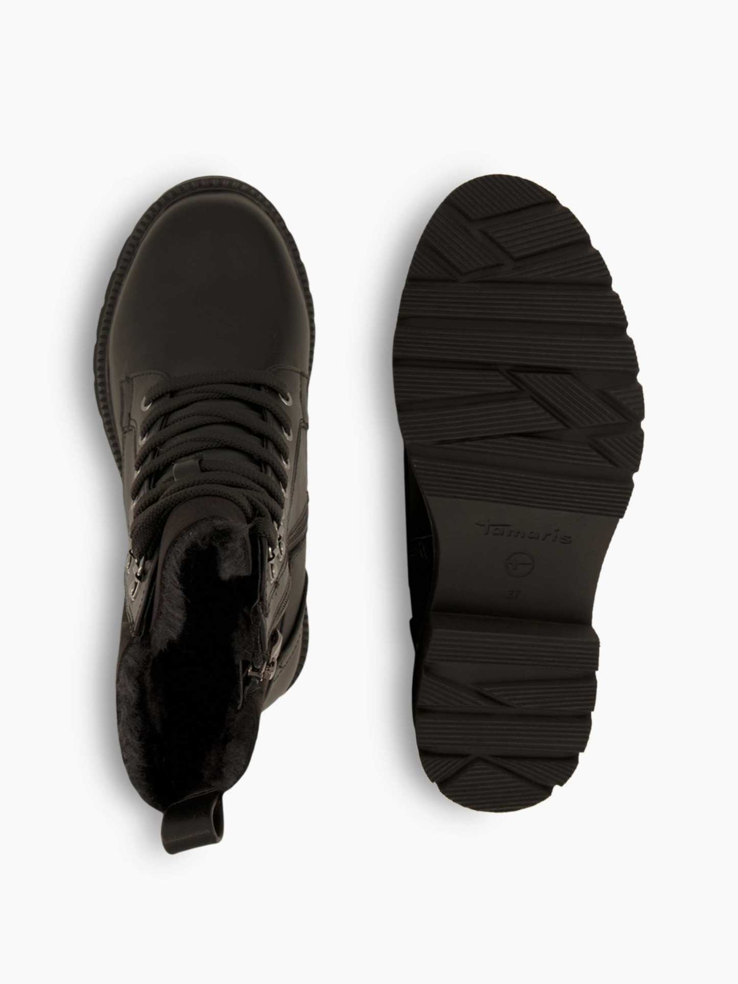 Tamaris Schnürboots – Schwarz – Schwarz
