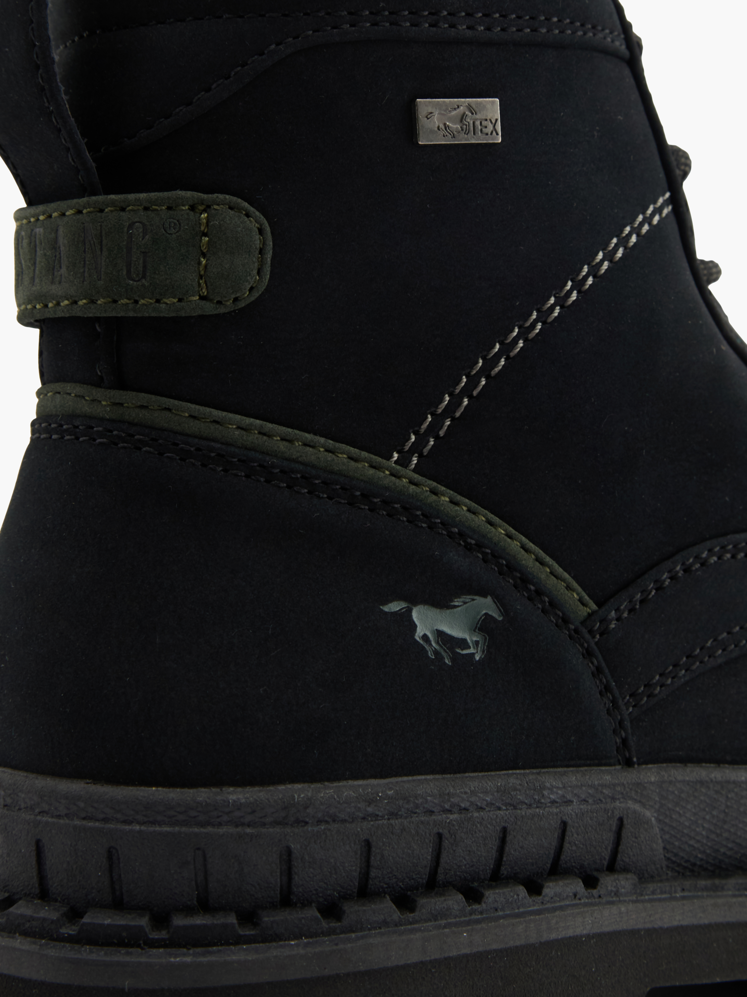 MUSTANG Schnürboots – Schwarz