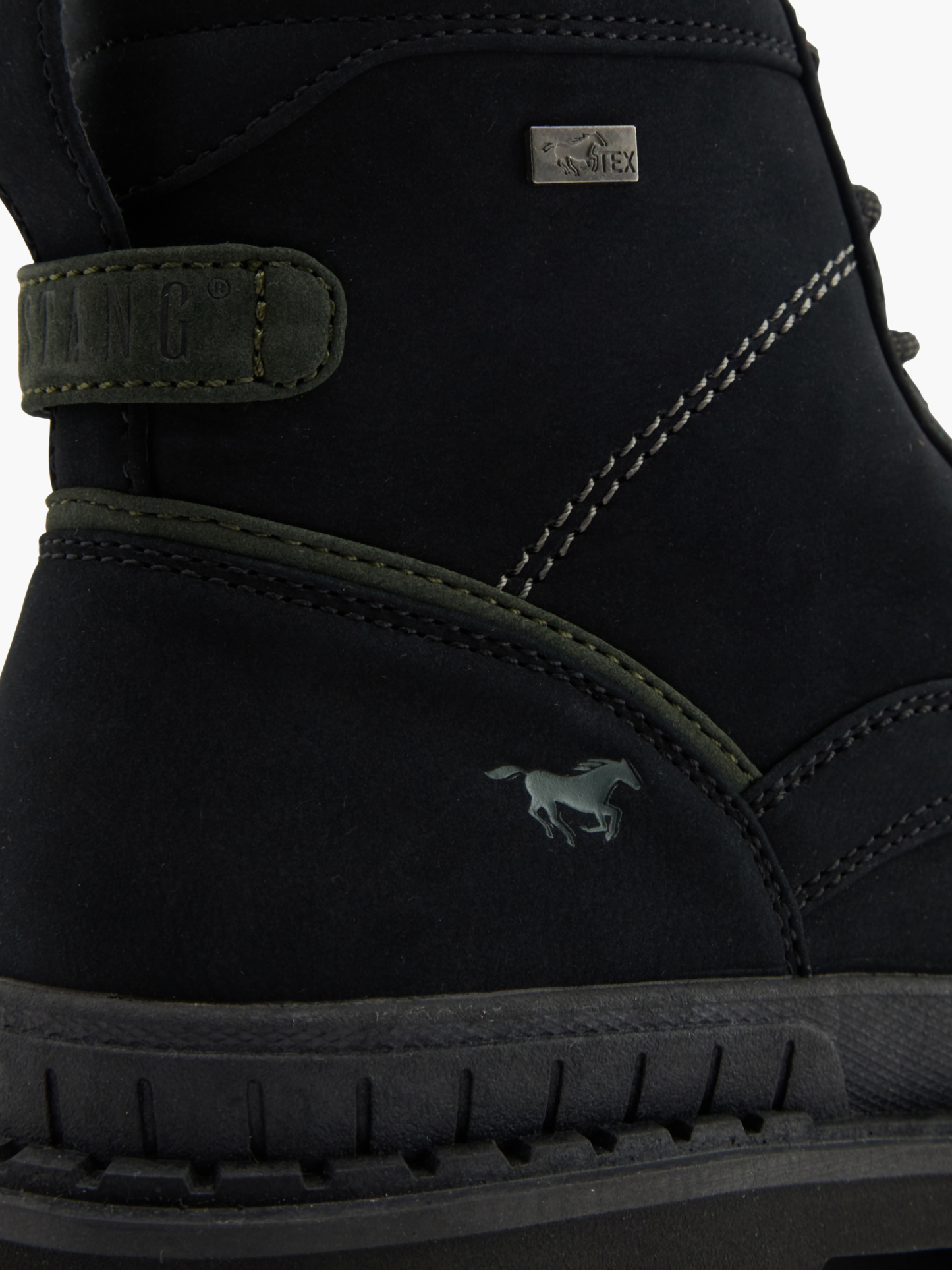 MUSTANG Schnürboots – Schwarz