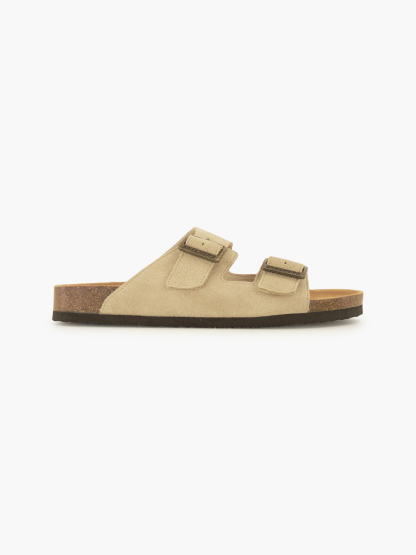 Skechers RELAXED FIT: AIDAN-LEELAN Pantolette – Taupe