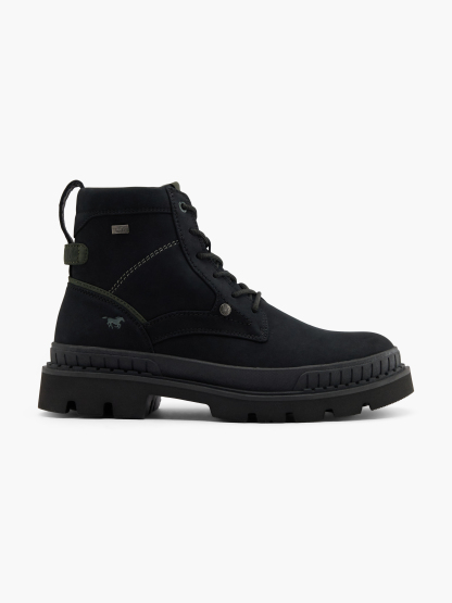 MUSTANG Schnürboots – Schwarz