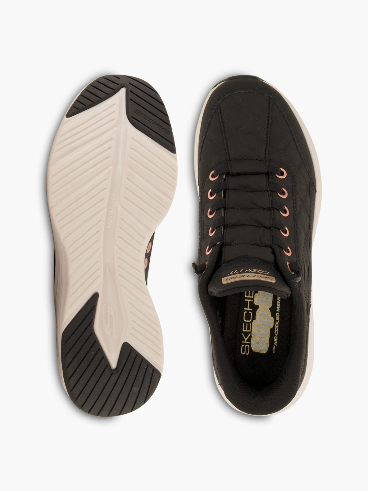 Skechers HANDS FREE SLIP-INS COZY FIT Slip-Ons – Schwarz