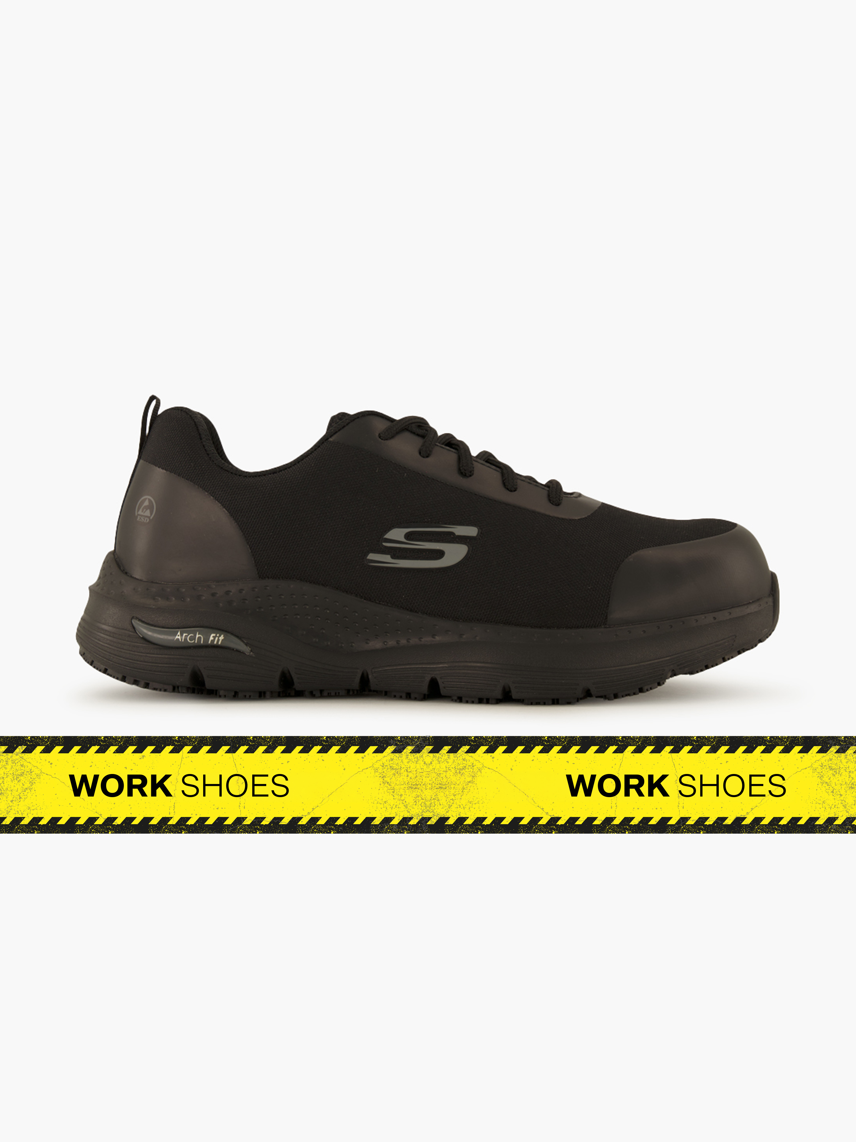Skechers S3 Sicherheitsschuh – Schwarz