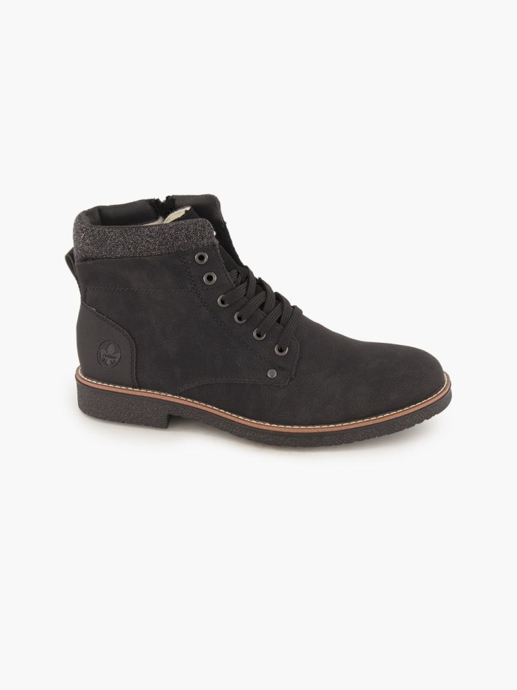 Rieker Schnürboots – Schwarz