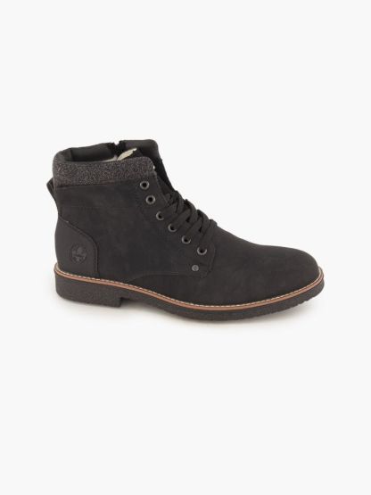 Rieker Schnürboots – Schwarz