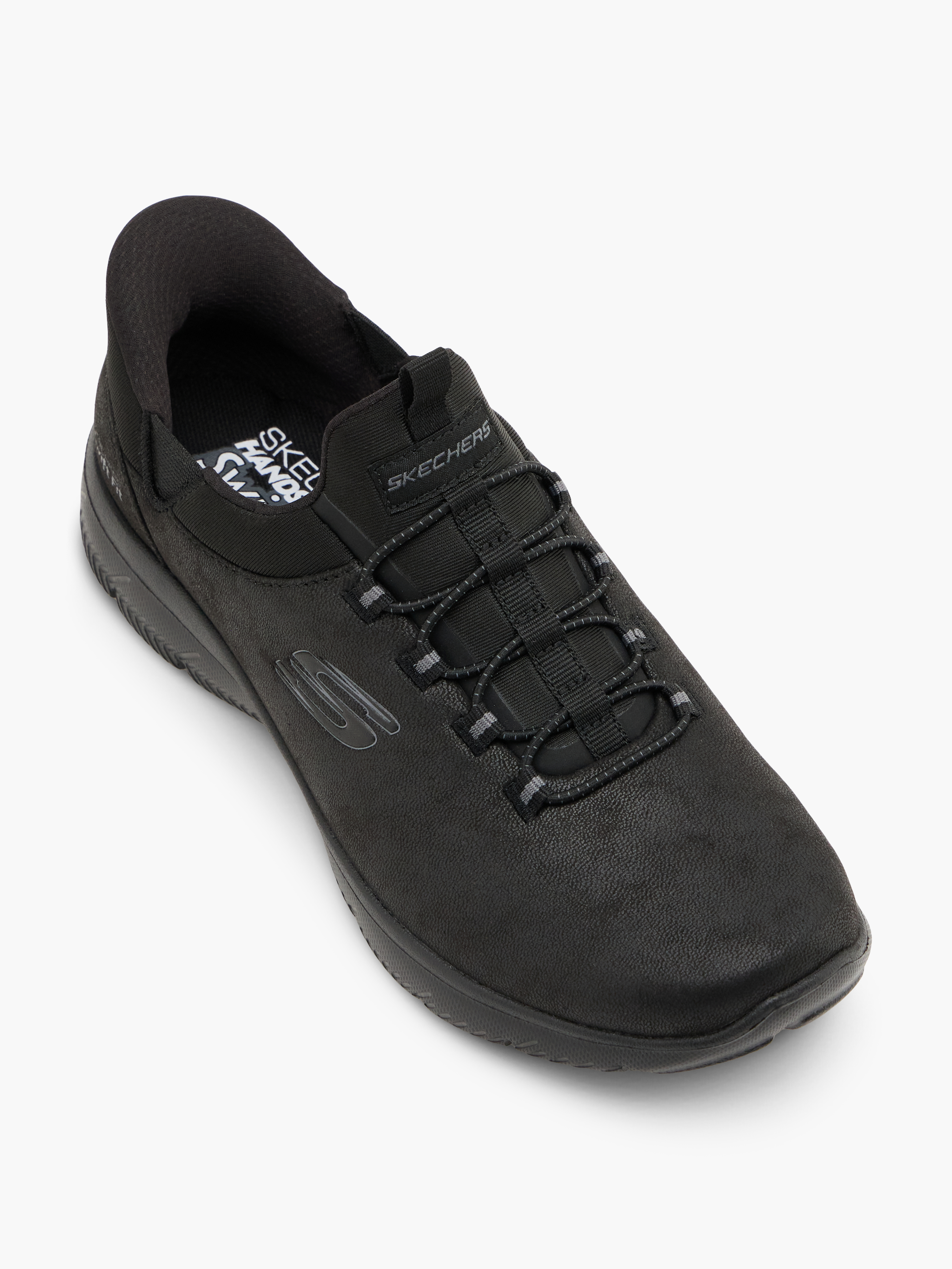 Skechers PURE GENIUS SWIFT FIT Slip-Ons – Schwarz