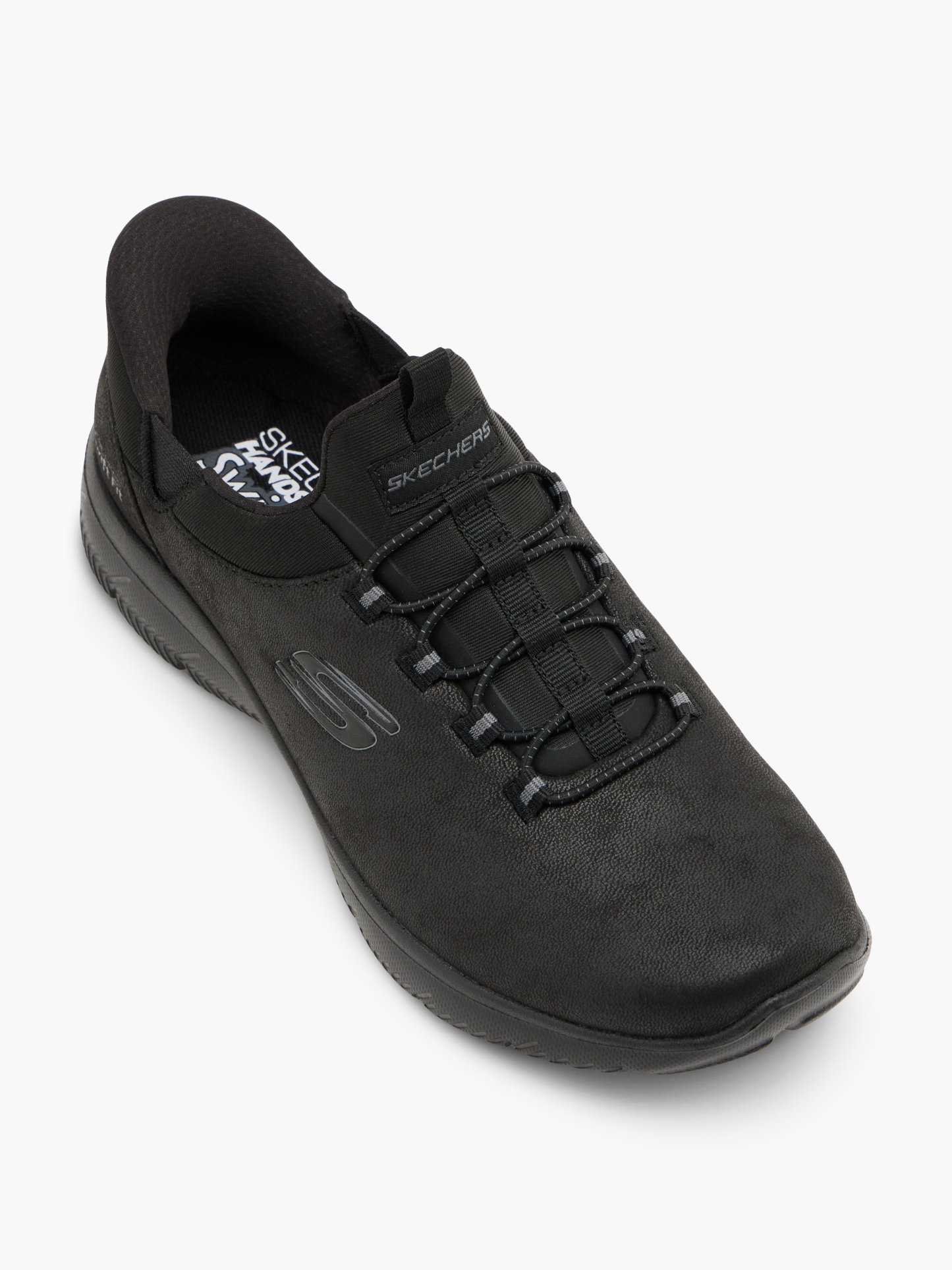 Skechers PURE GENIUS SWIFT FIT Slip-Ons – Schwarz
