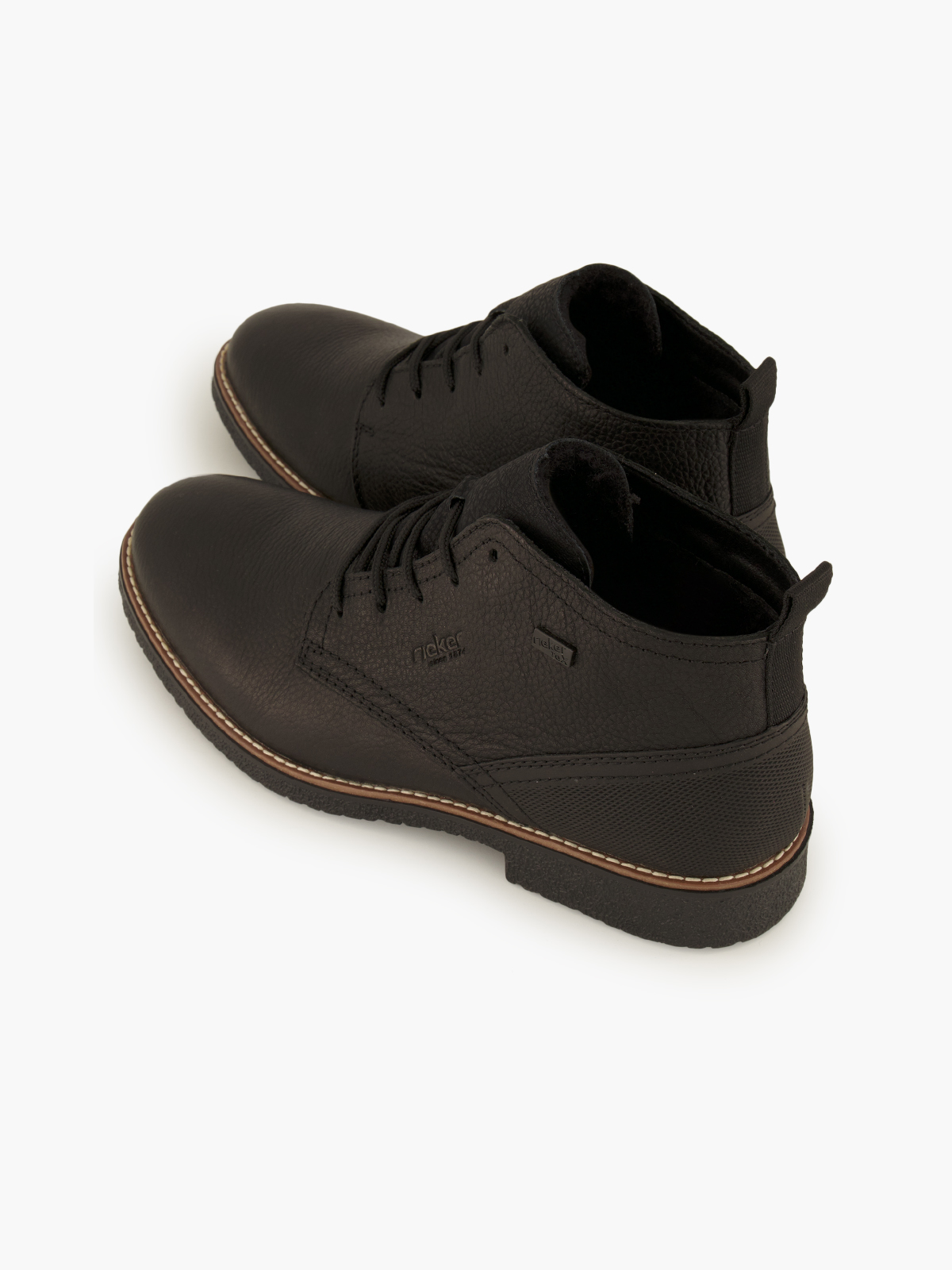 Rieker Schnürboots – Schwarz