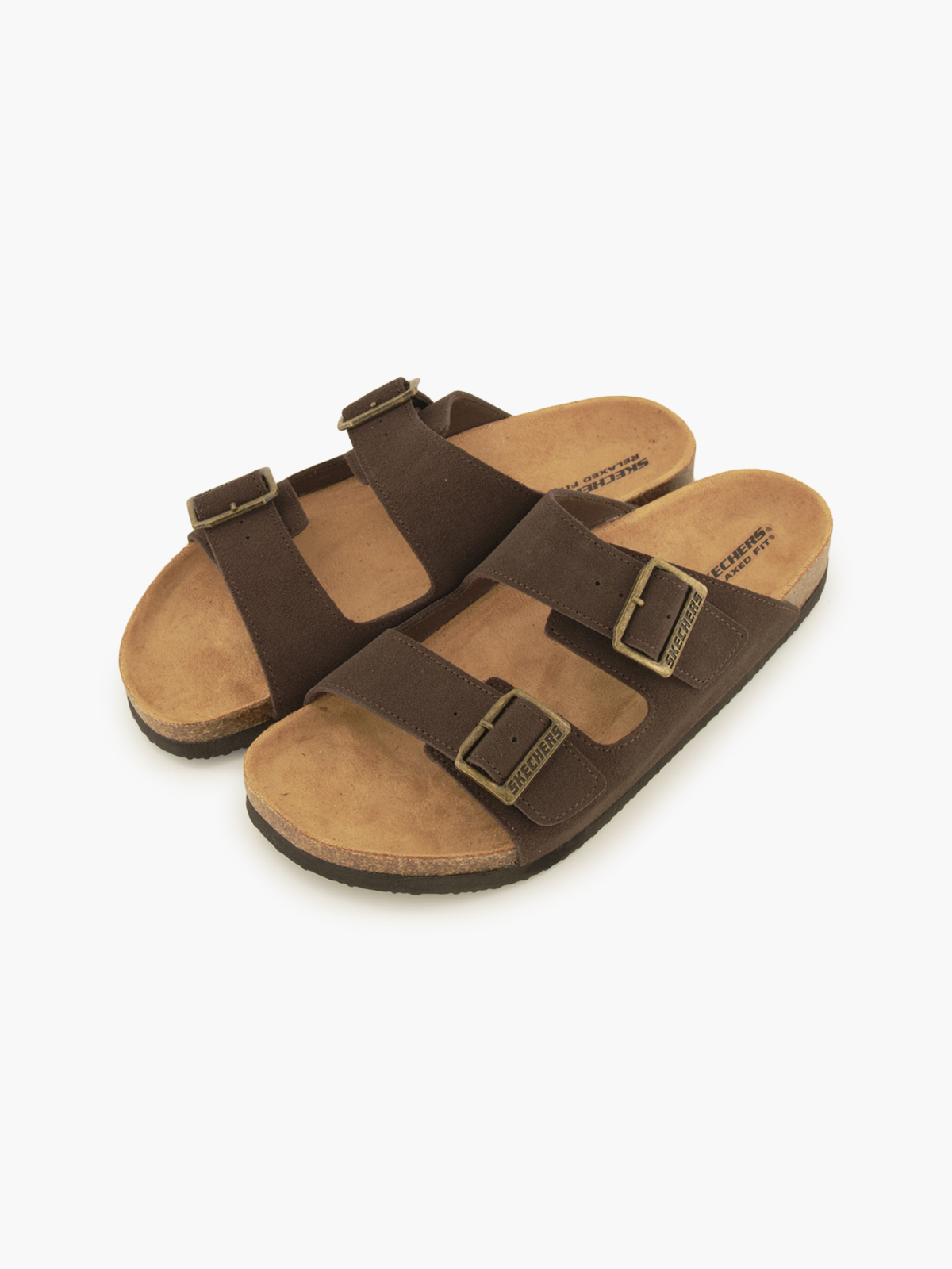 Skechers RELAXED FIT: AIDAN-LEELAN Pantolette – Braun